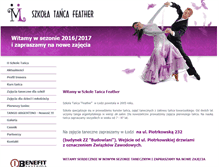 Tablet Screenshot of feather.com.pl